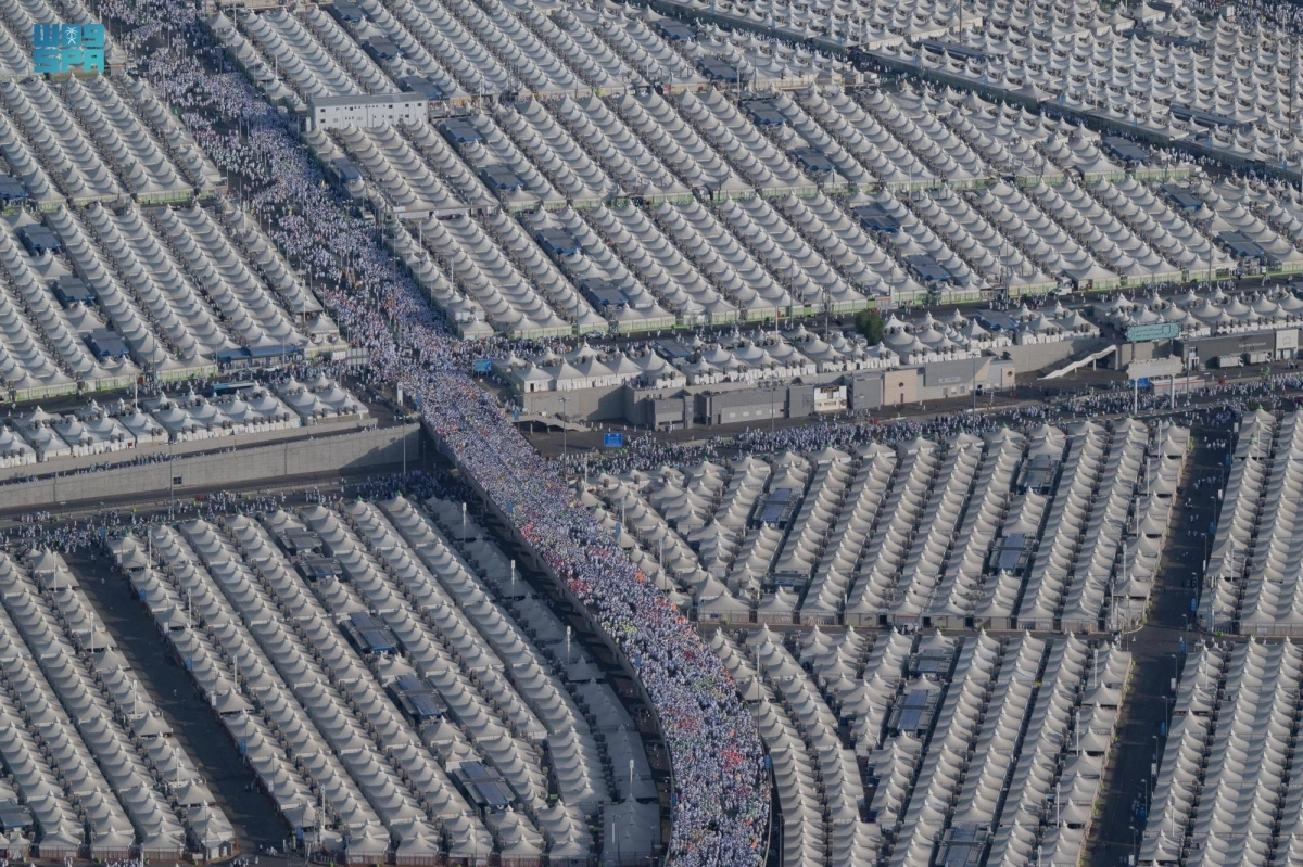 صورة جوية لمشعر منى (مكة)