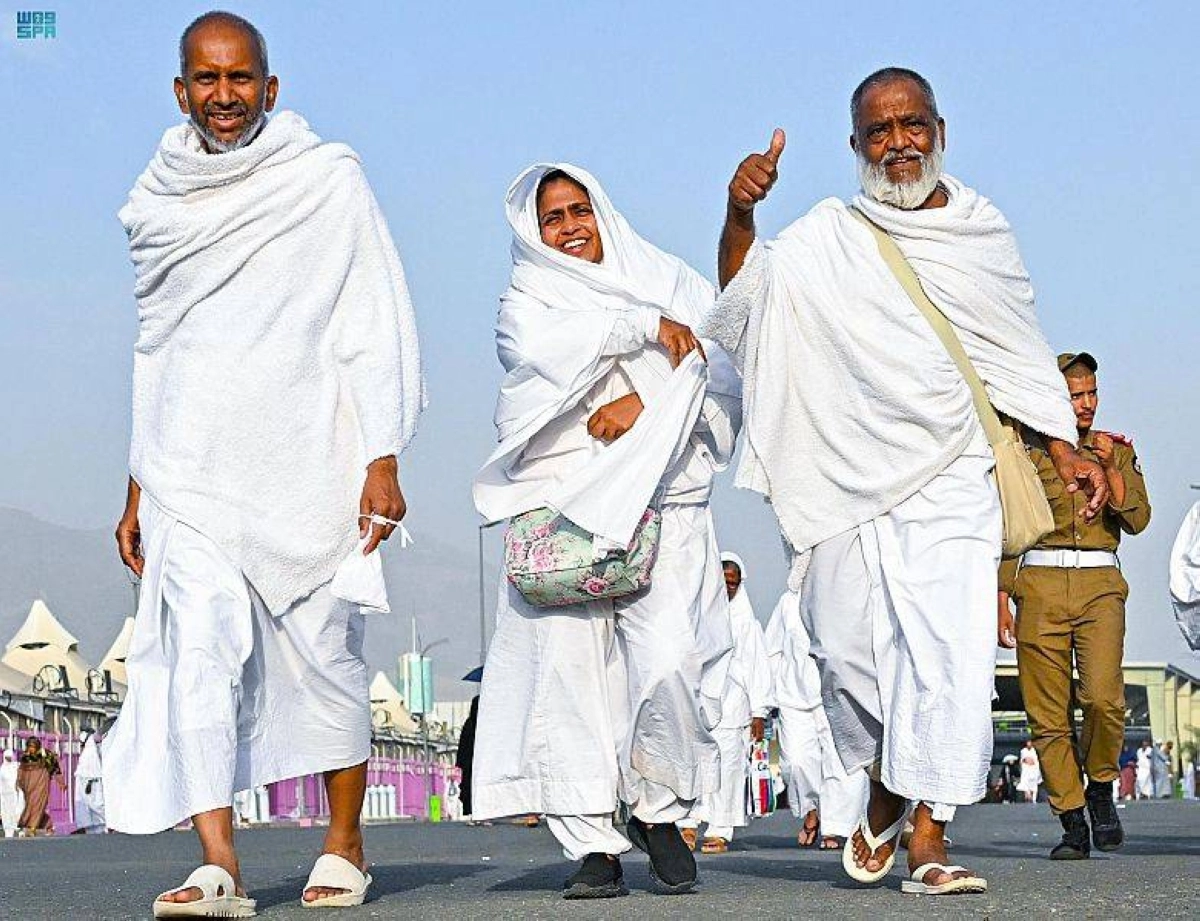  سعادة على وجوه ضيوف خادم الحرمين (مكة)