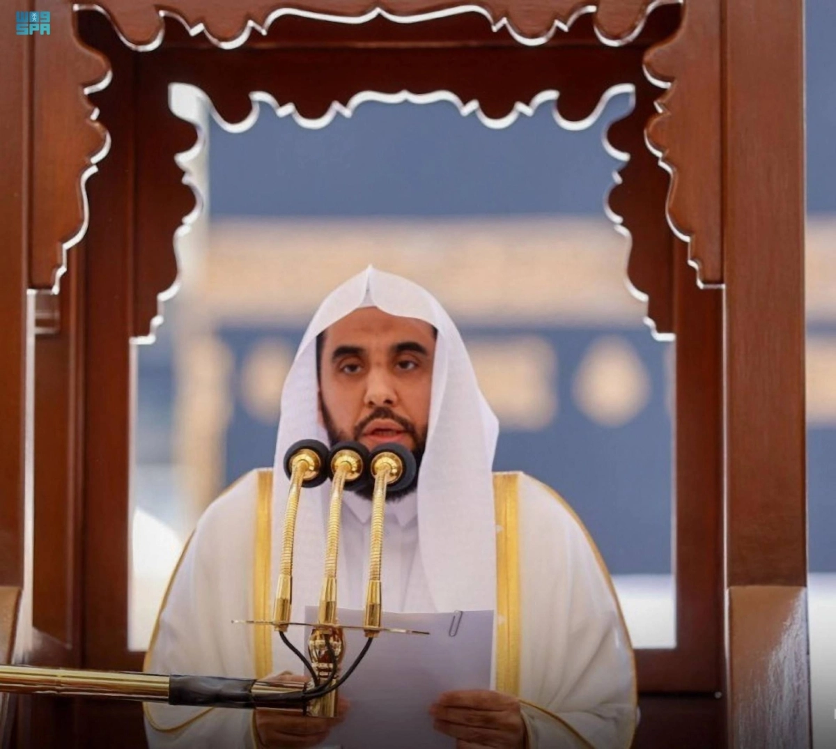 الشيخ الجهني خلال خطبة الجمعة (مكة)