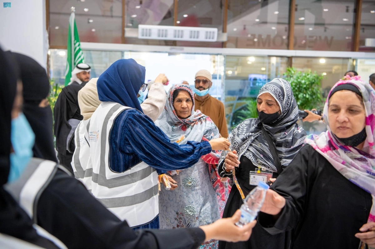 استقبال مميز للحجاج بطريق الهجرة (مكة)