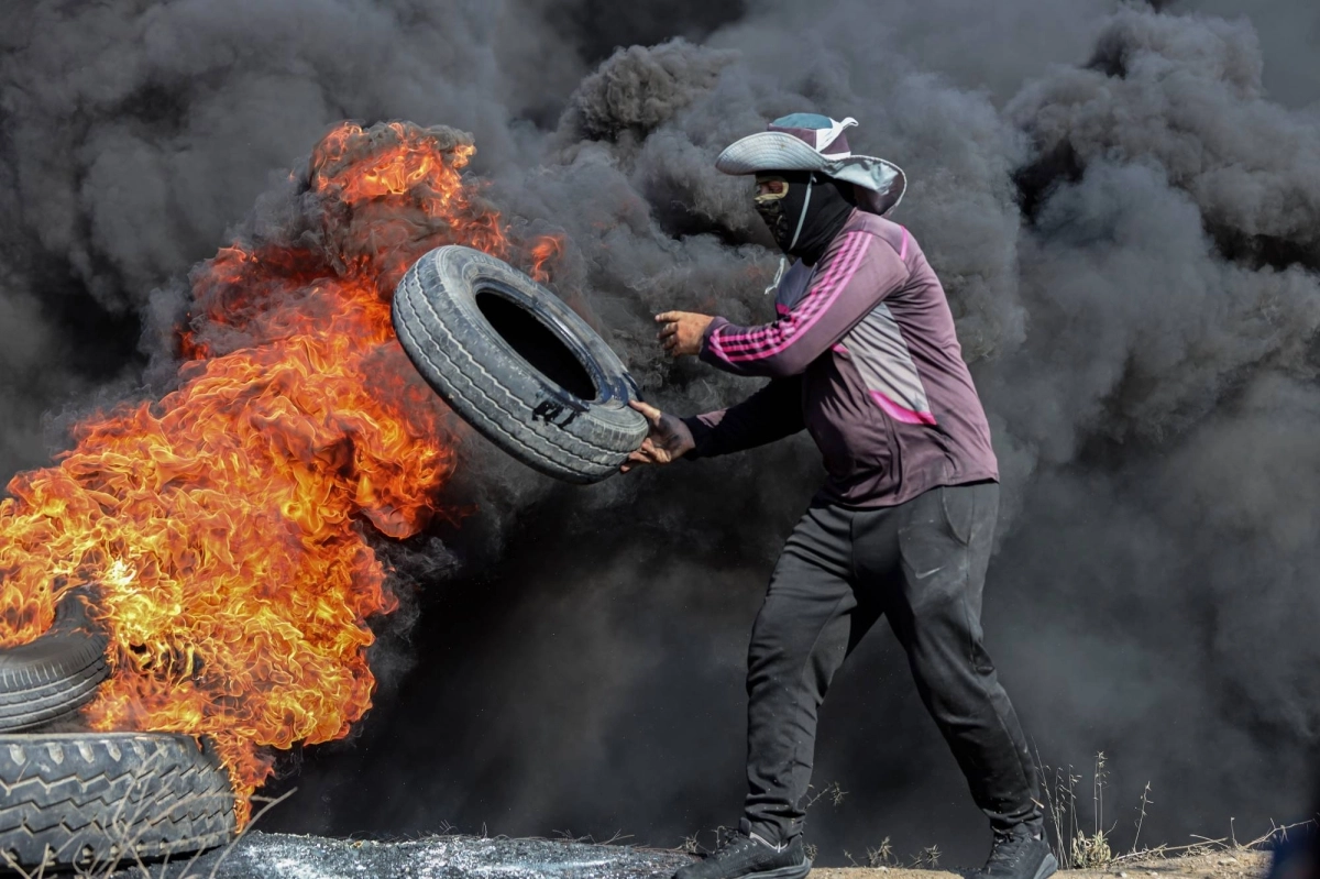 

الغضب يشتعل في غزة بعد أحداث جنين                                               (د ب أ)