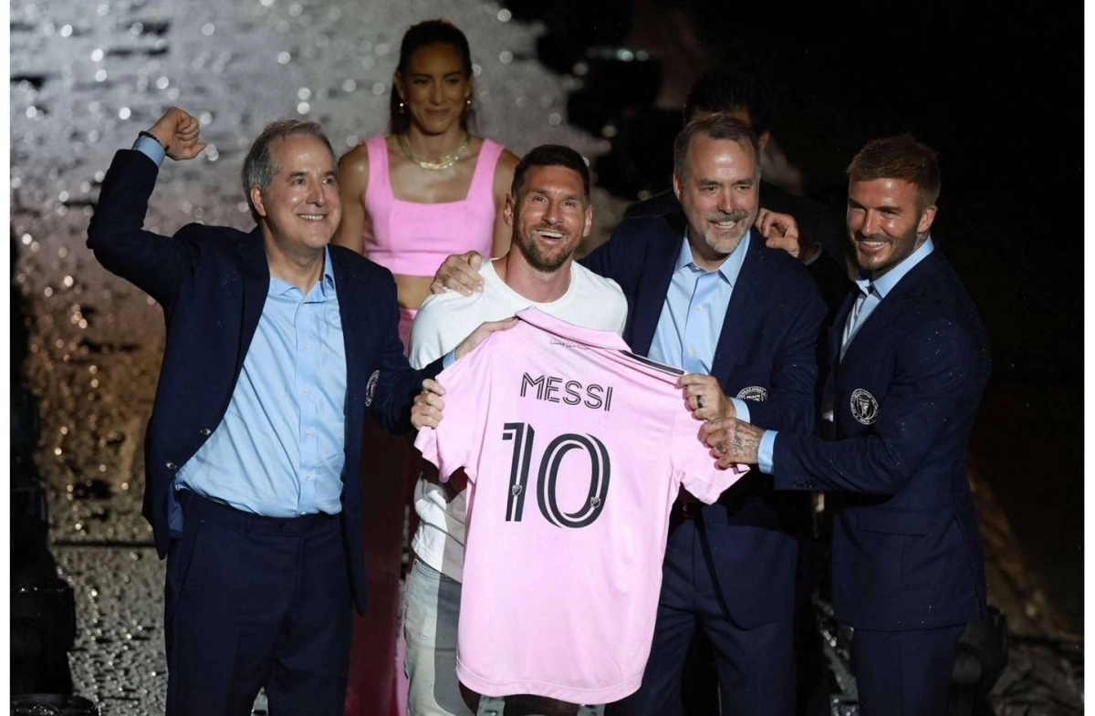 

إنتر ميامي خلال تقديم ليونيل ميسي