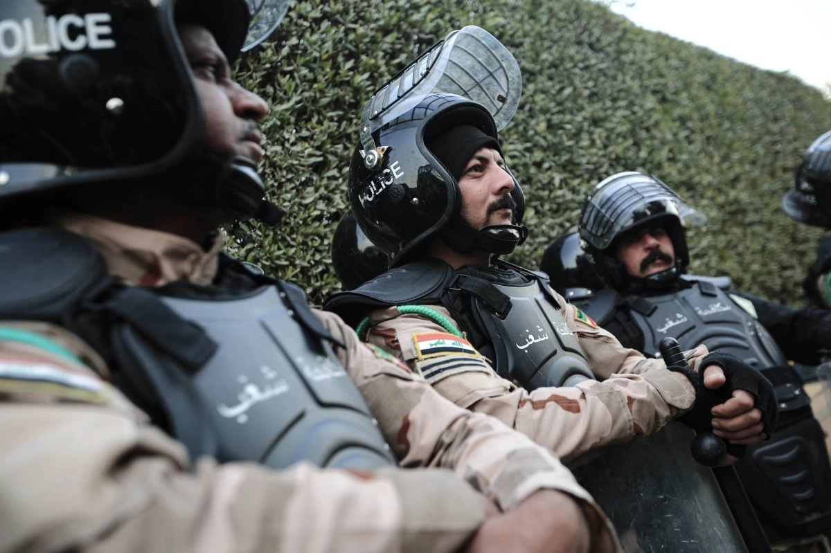 

حالة استنفار أمام سفارة السويد في بغداد                           (د ب أ)