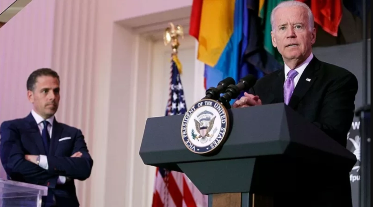 

 جو بايدن وابنه هانتر                                             (مكة)