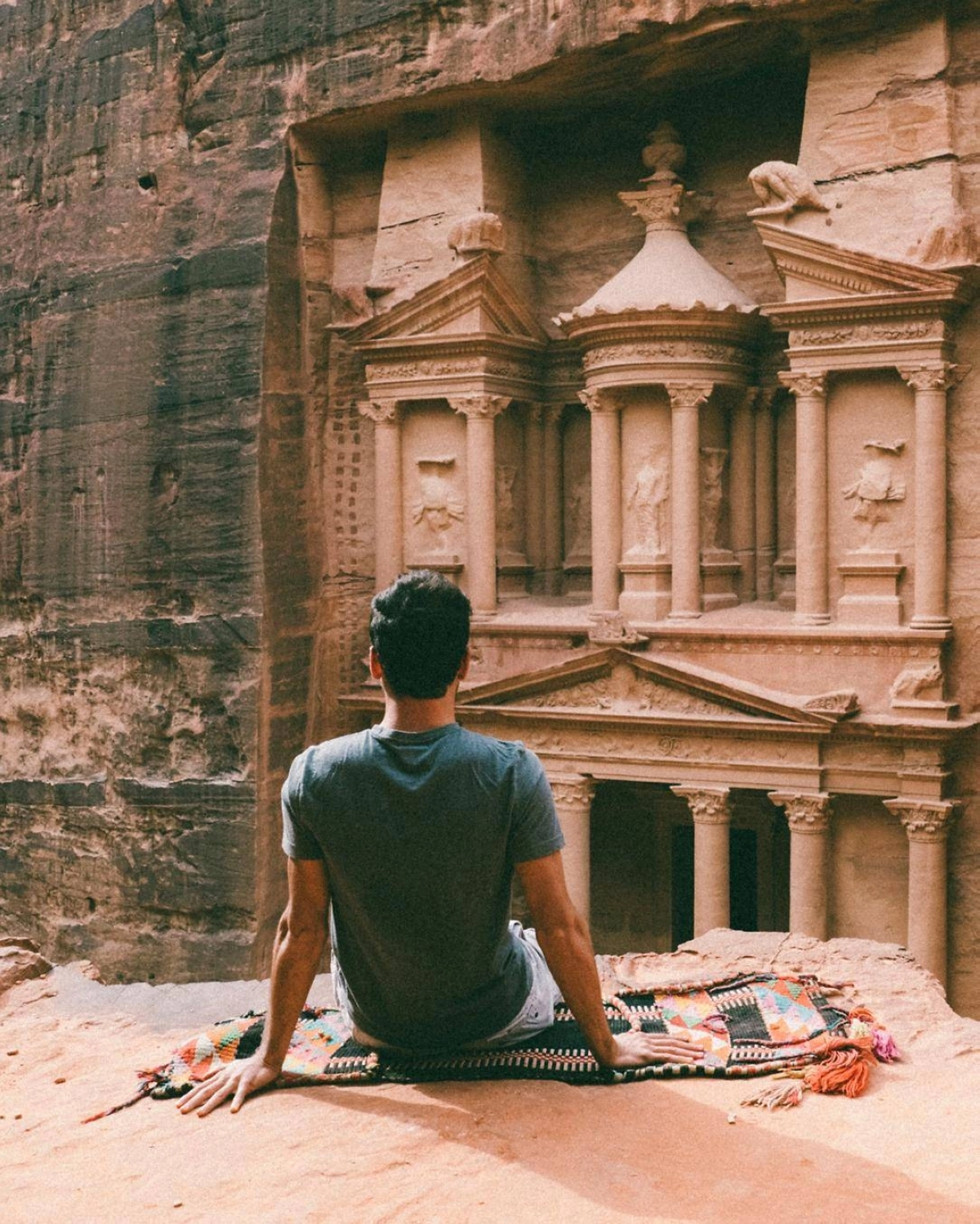 البتراء الأردنية من العجائب الحديثة