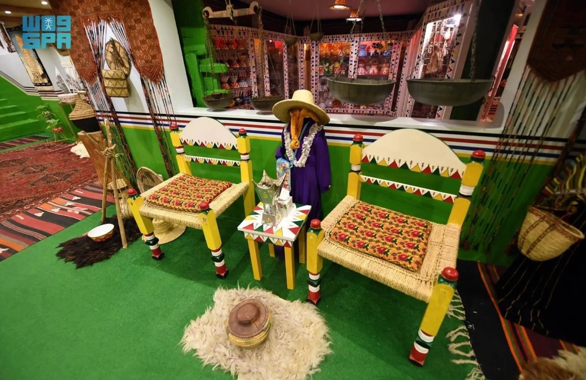 لوحة فنية للقط العسيري (مكة)