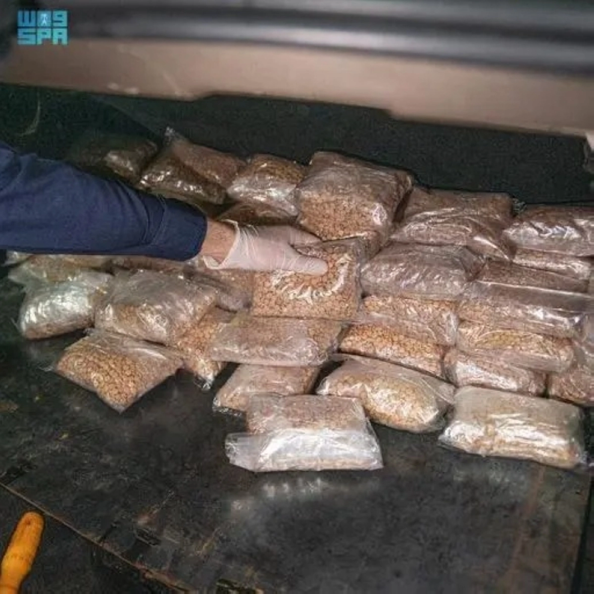 كمية الكبتاجون المضبوطة (مكة)