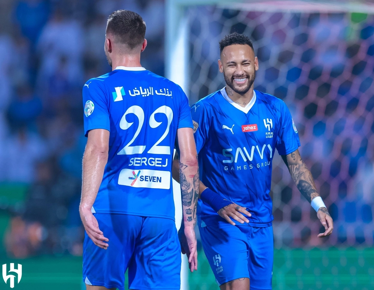 


نيمار خلال المباراة 