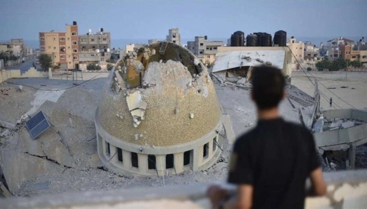 أحد المساجد التي تعرضت للقصف (مكة)