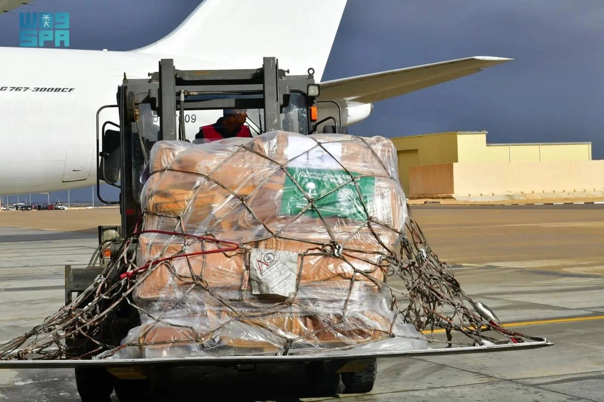 مساعدات سعودية لغزة