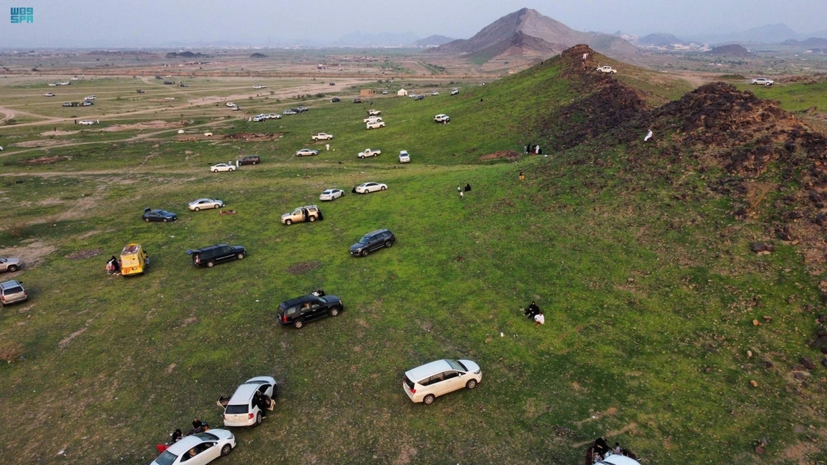 الخضرة تكسو الجبال والأودية (مكة) 