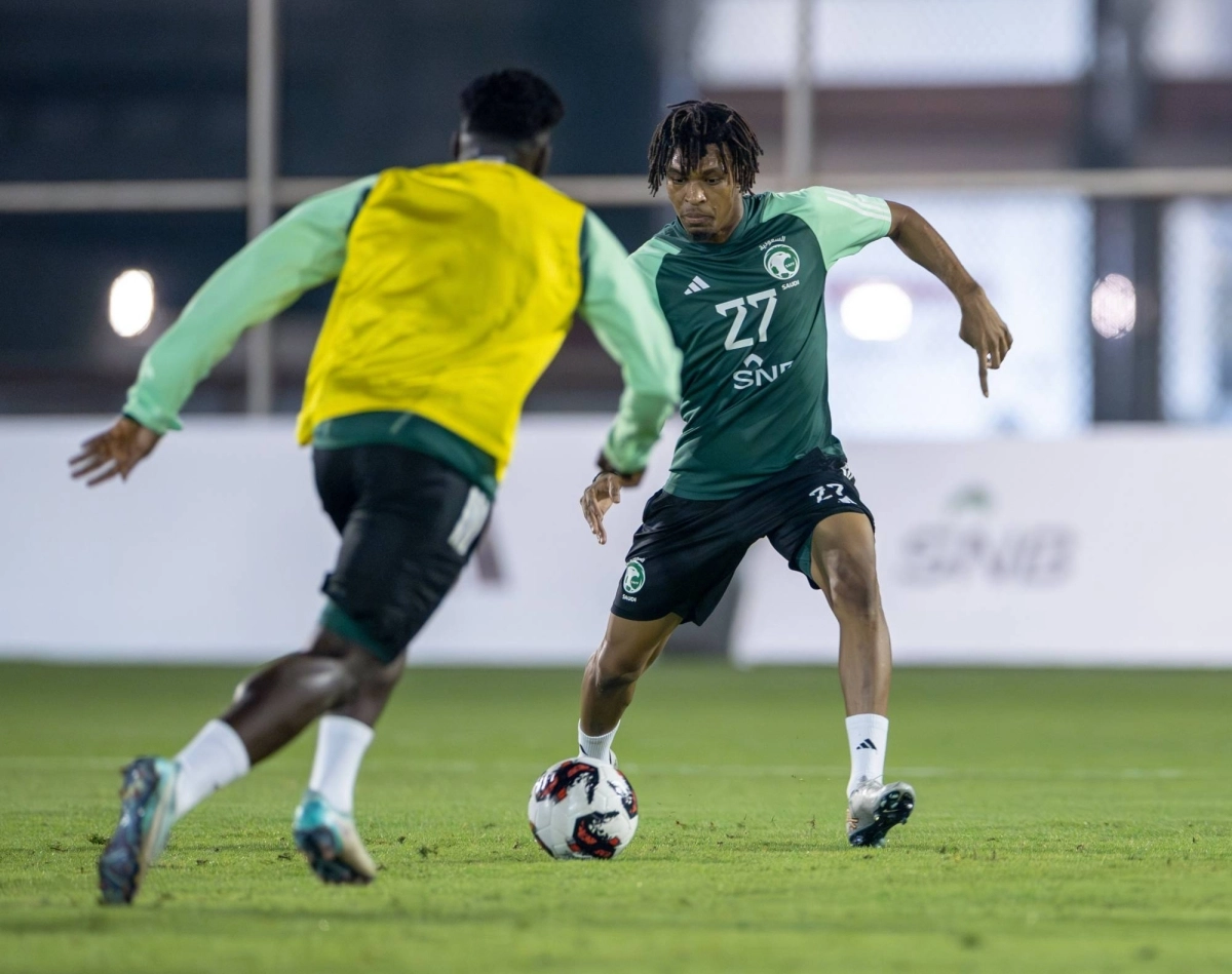 جانب من استعدادات المنتخب السعودي                  (موقع الأخضر)
