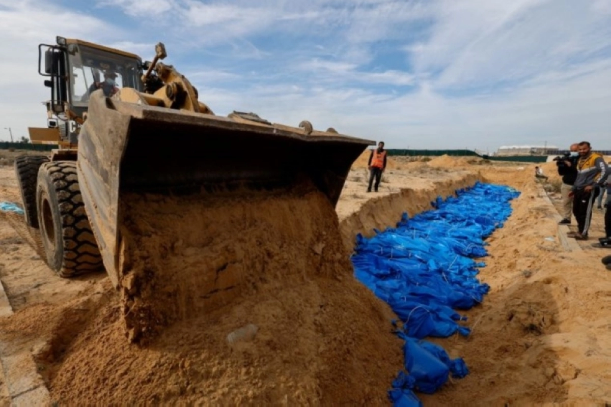 مقبرة جماعية في غزة