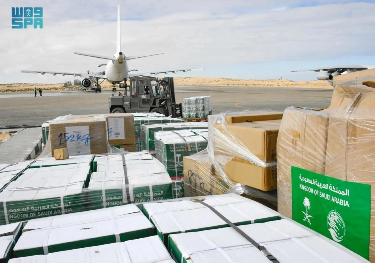 وصول الطائرة السعودية الـ23 للعريش