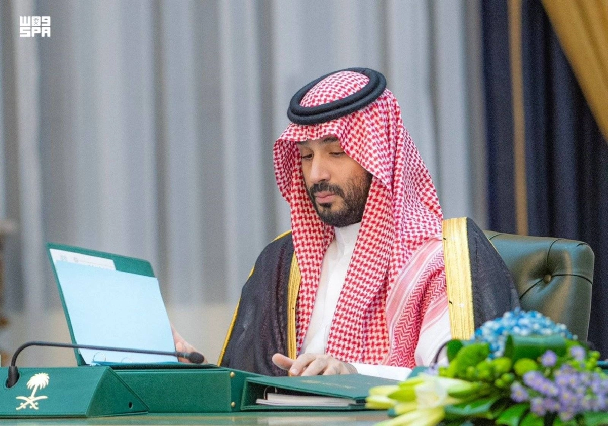 


الأمير محمد بن سلمان متحدثا عن الميزانية خلال جلسة مجلس الوزراء                                                                                                   (واس) 