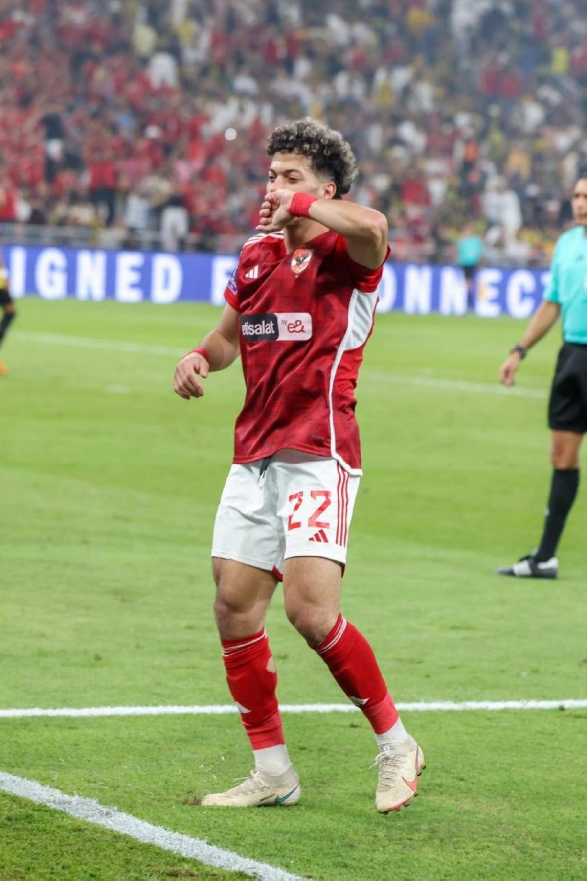 احتفال لاعب الاهلي