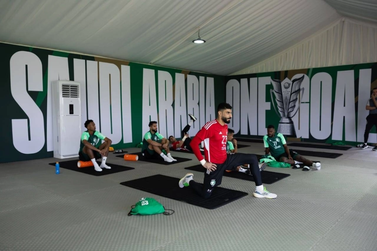 


من استعدادات الأخضر 