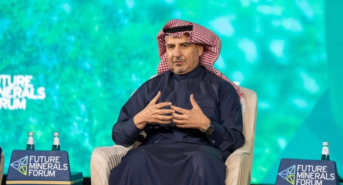 


المديفر خلال مؤتمر التعدين 