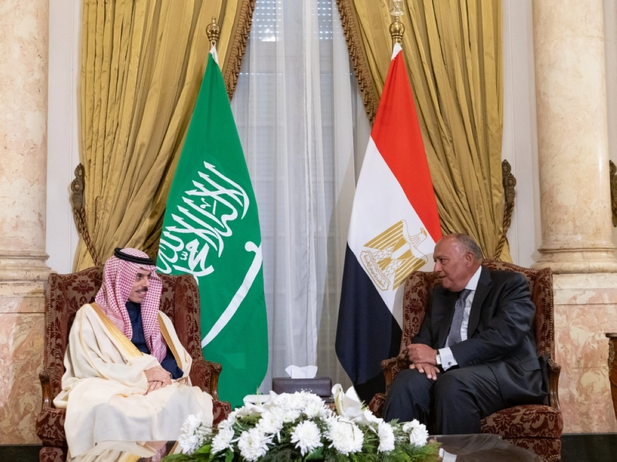 لقاء الوزيران السعودي والمصري (مكة)