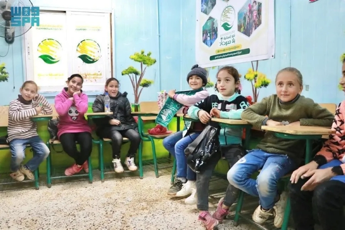 الابتسامة على وجوه الأطفال خلال الاحتفالية (واس)