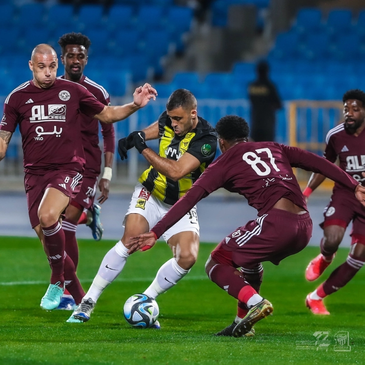 حمدالله خلال المباراة