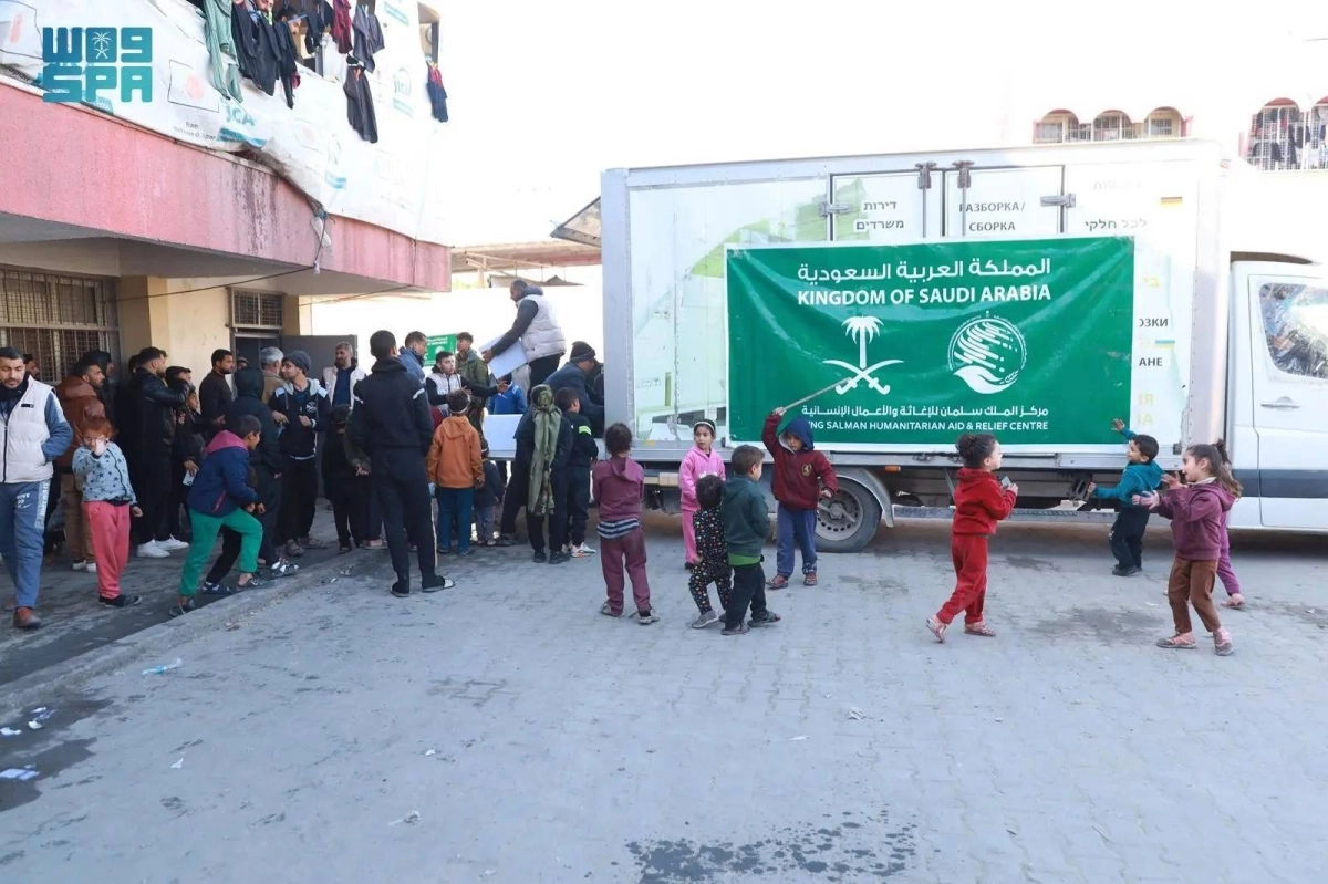 


قافلة مساعدات المملكة في رفح                          (واس) 