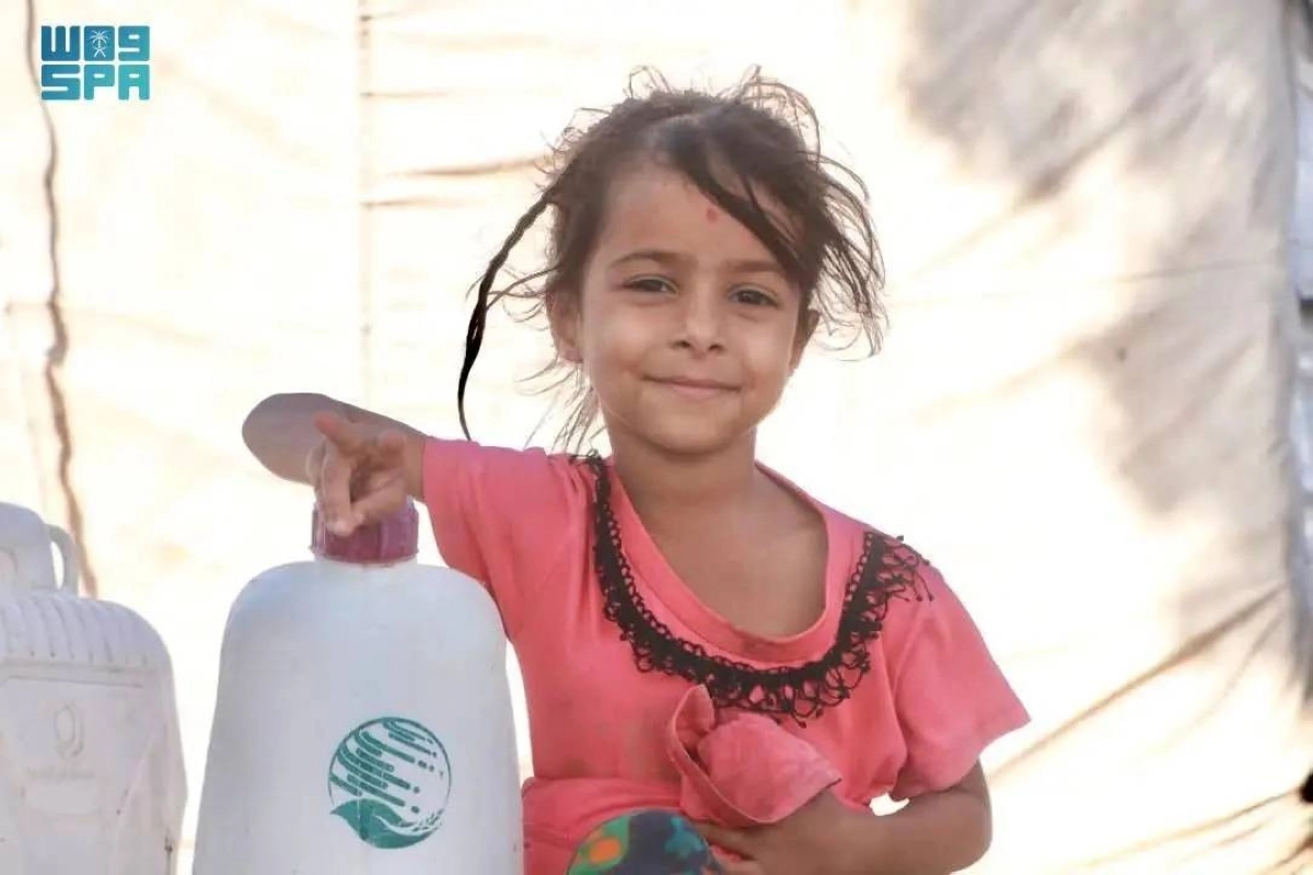 طفلة حصلت على مياه صحية