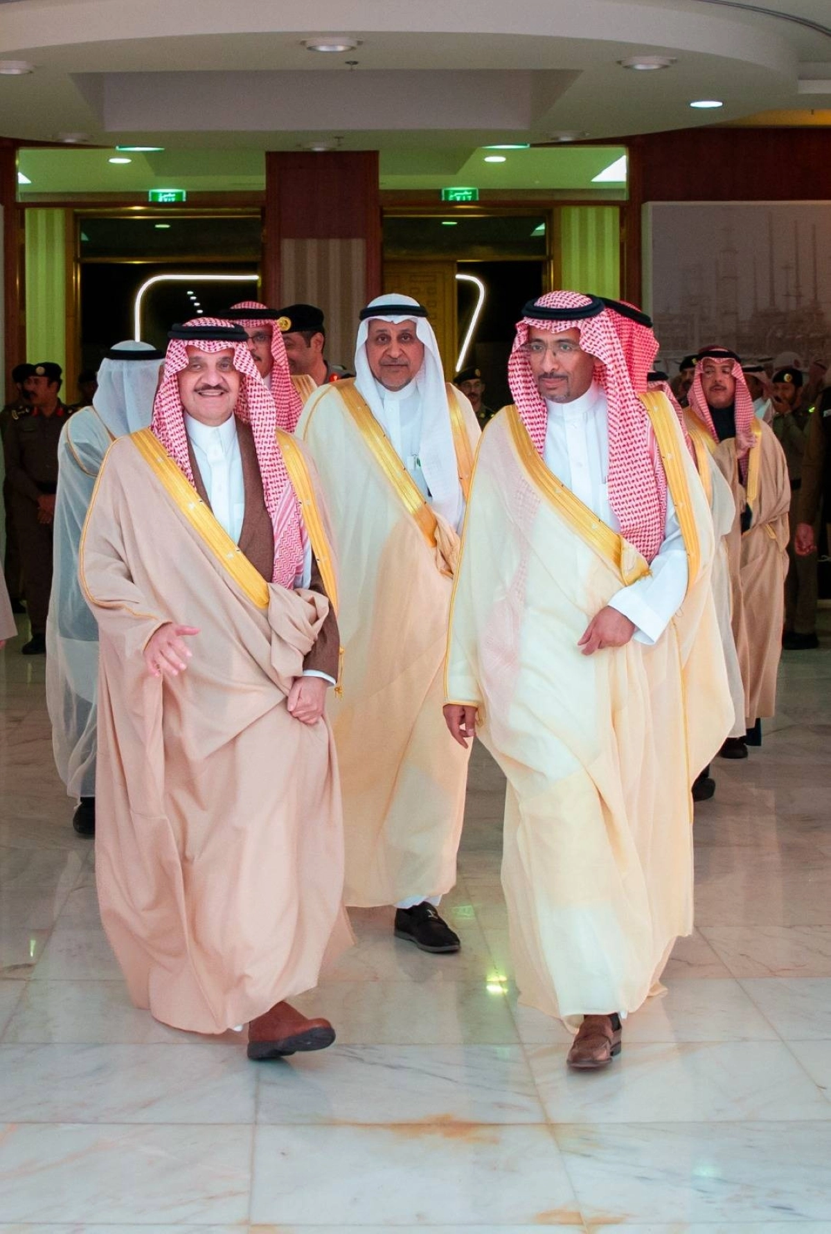 خلال حضور الأمير سعود بن نايف لمقر الحفل