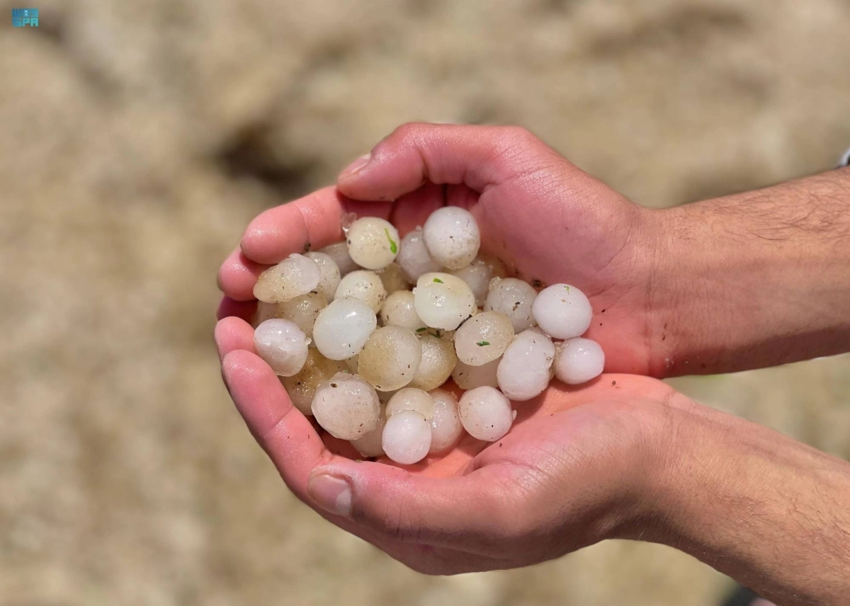 تساقط البرد في الباحة