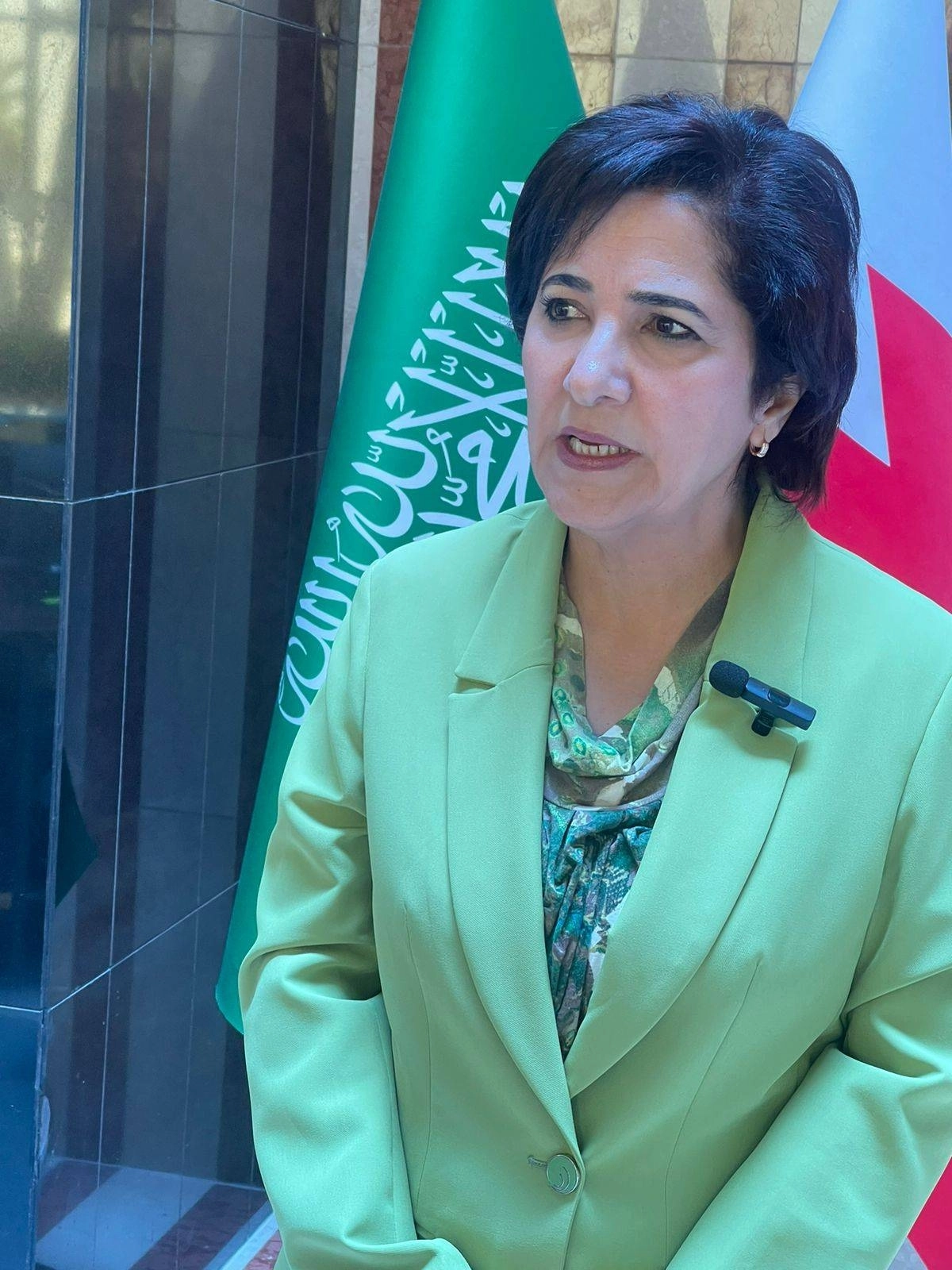 


جميلة مطر  خلال الاجتماع 