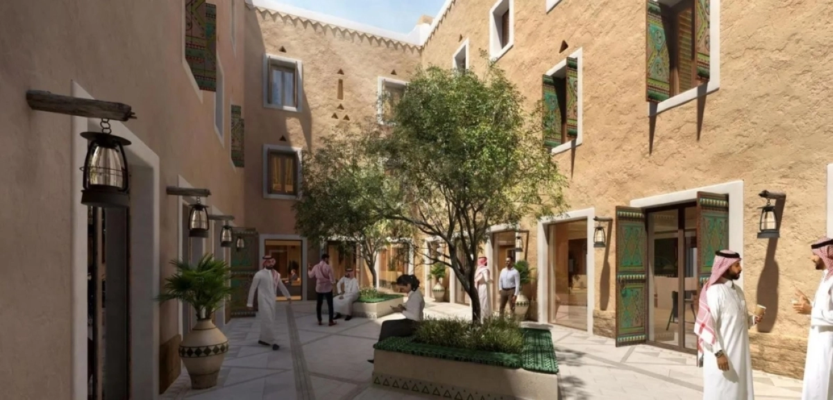 من تصاميم أعمال الإنشاء في ميدان الدرعية