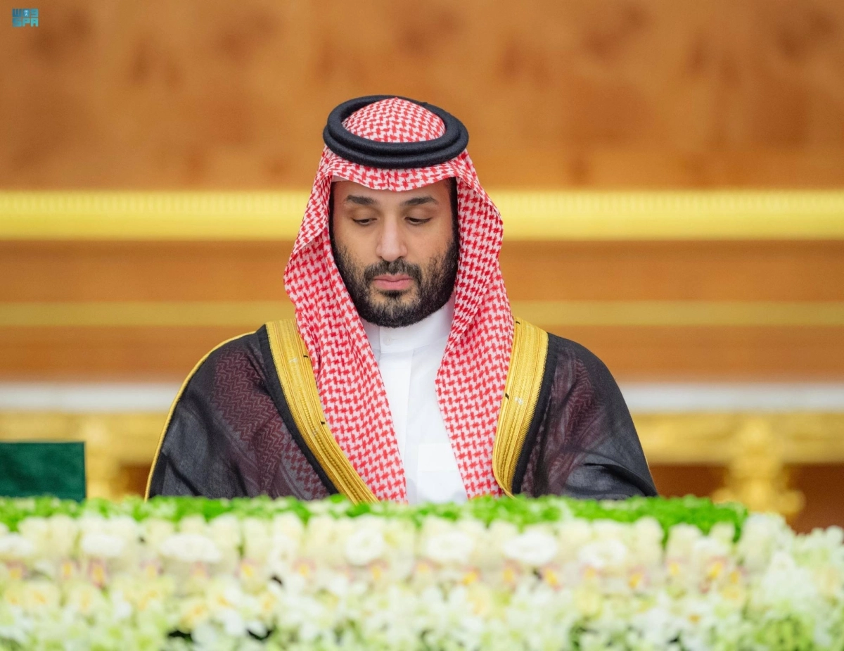 


الأمير محمد بن سلمان لدى ترؤسه جلسة مجلس الوزراء                                     (واس) 