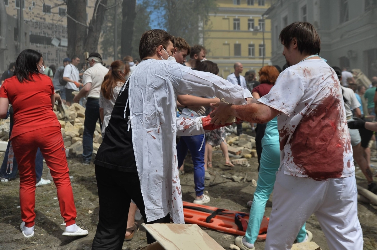 مصابون وجرحى في قصف روسي