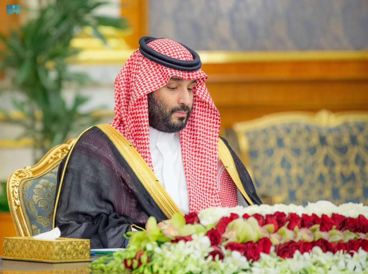 


الأمير محمد بن سلمان لدى ترؤسه جلسة مجلس الوزراء في جدة                                                                          (مكة) 