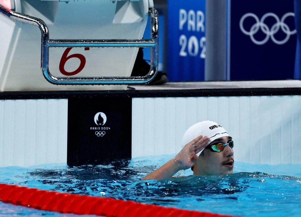 


زيد السراج خلال منافسات الأولمبياد 