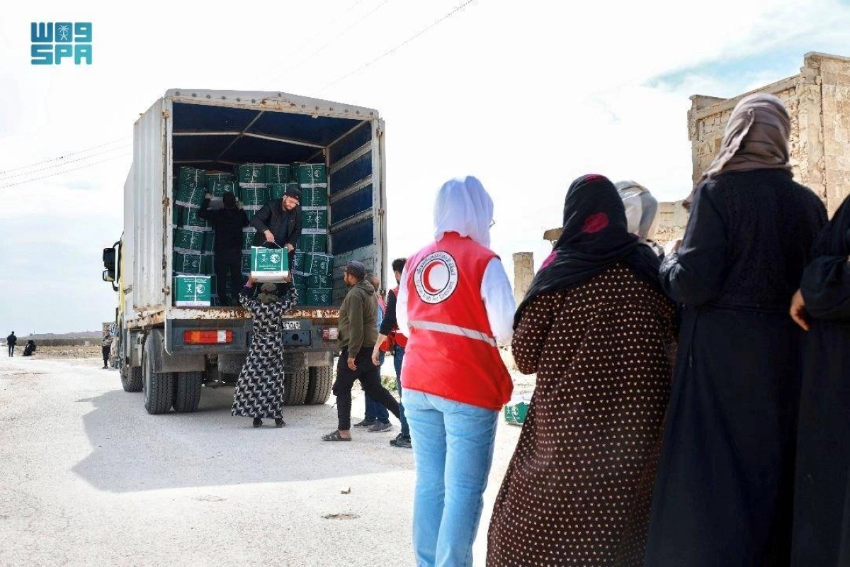 توزيع السلال الغذائية في سوريا