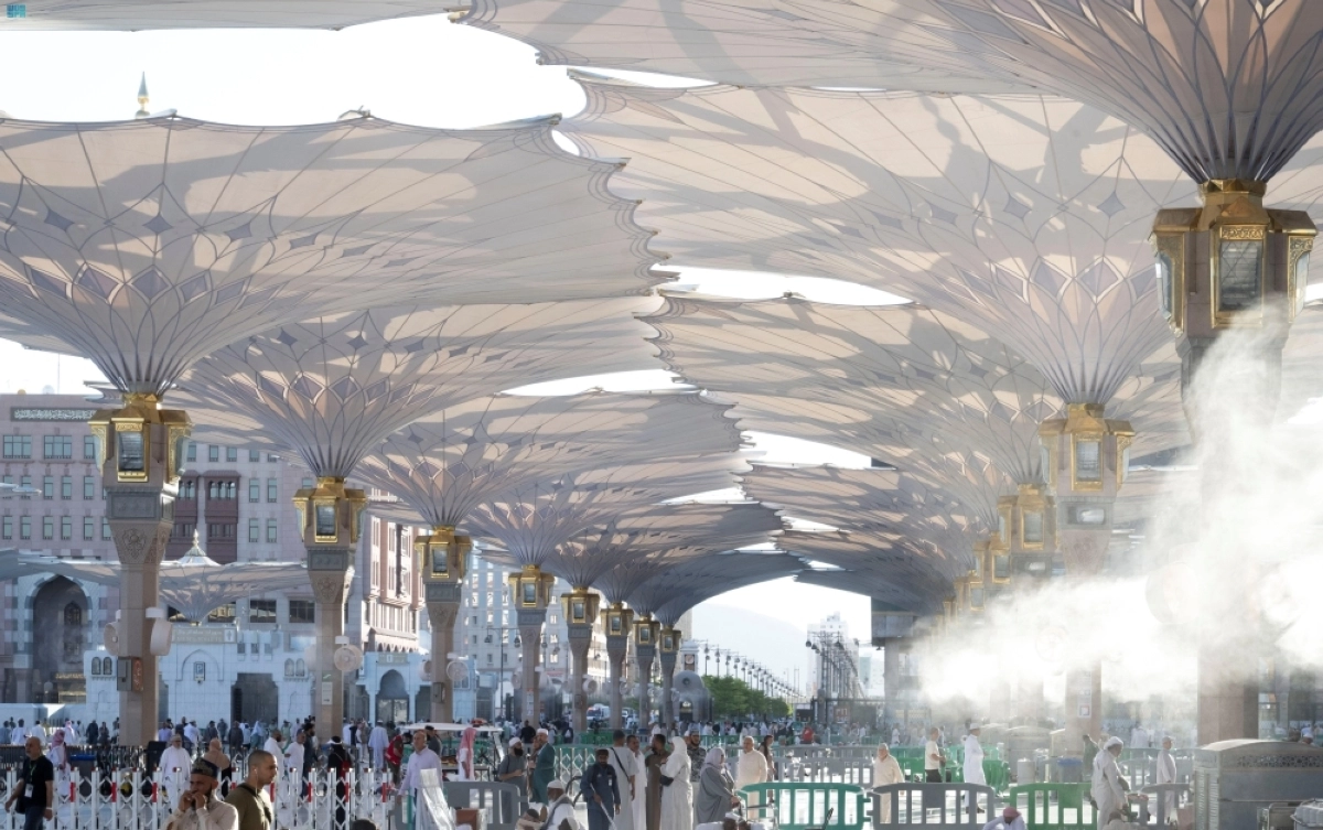 مظلات المسجد النبوي