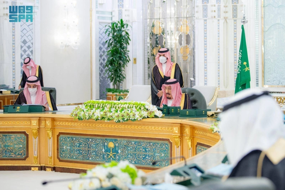 خادم الحرمين الشريفين لدى ترؤسه مجلس الوزراء 