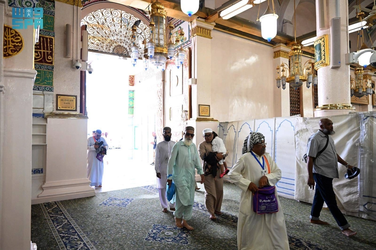 إتاحة خدمة الكترونية لمعرفة حالة كثافة ممر السلام على النبي