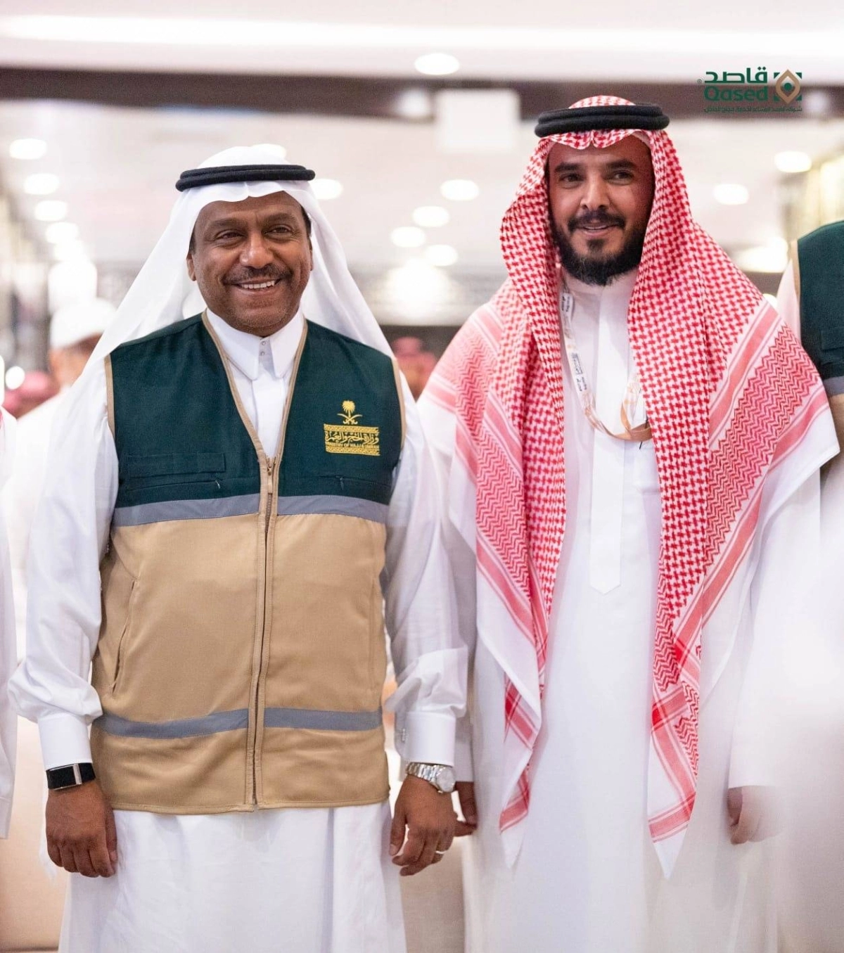 وزير الحج والأستاذ سالم السبيعي رئيس مجلس الإدارة