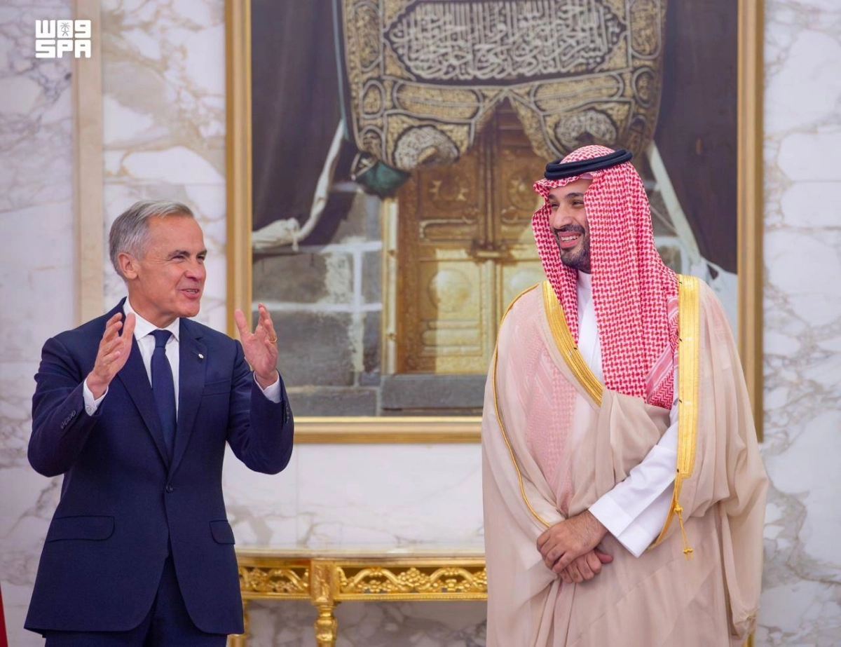 ولي العهد يستقبل رئيس وزراء كندا ويعقدان جلسة  مباحثات رسمية ويشهدان مراسم تبادل عدد من مذكرات التفاهم الثنائية