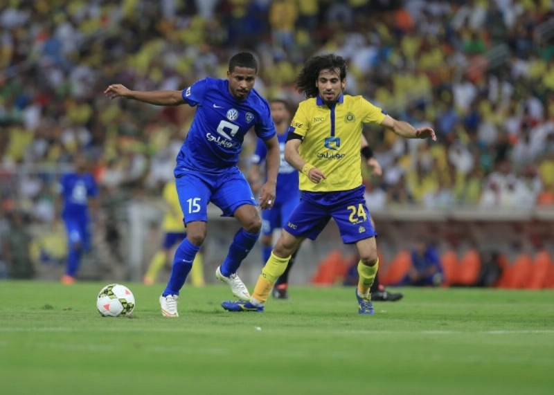 من نهائي كأس الملك الموسم الماضي بين الهلال والنصر (مكة)