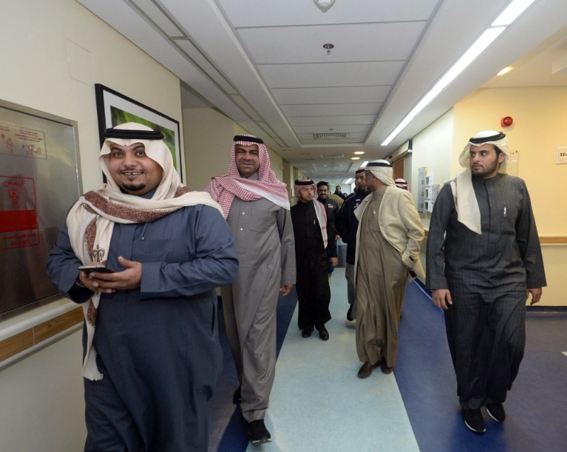 وفد الفتح والخليج داخل المستشفى (مكة)
