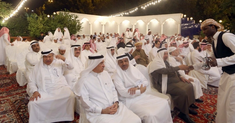 جانب من مجلس العزاء