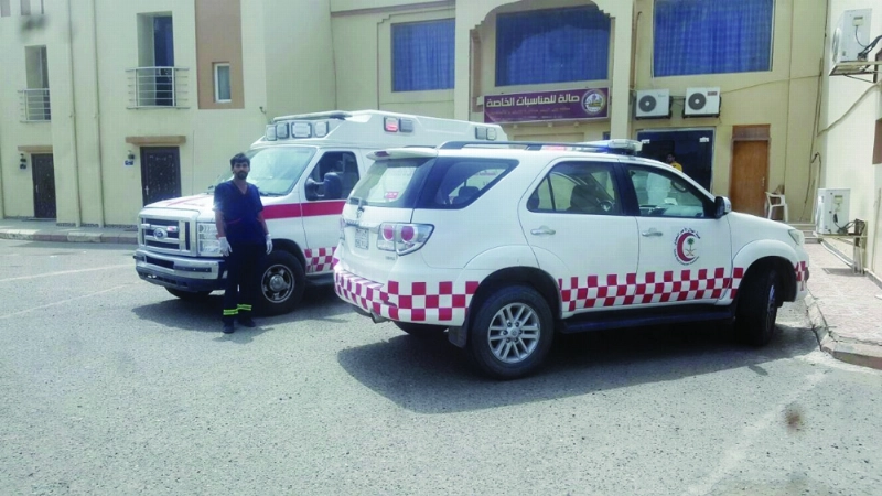 الهلال الأحمر في موقع الحادث (مكة)