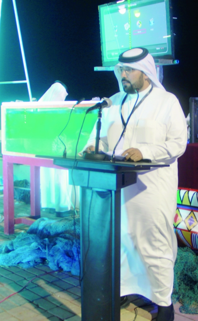علي بن جلبان خلال تدشين المشروع (مكة)