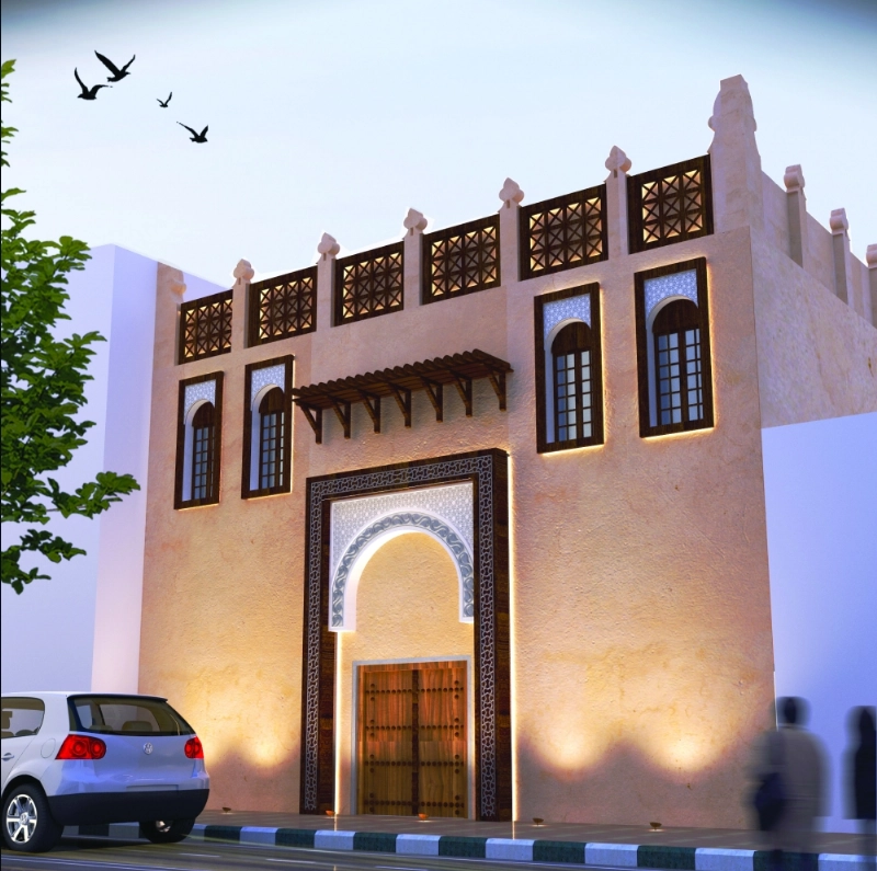 التصميم المقترح لواجهة فندق الكوت (مكة)