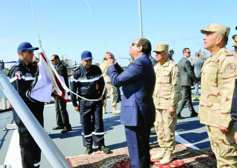 السيسي يدشن الفرقاطة تحيا مصر بالإسكندرية (مكة)