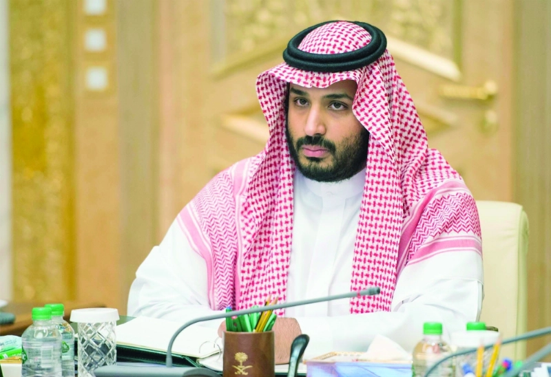 الأمير محمد بن سلمان مترئسا جلسة المجلس (واس)