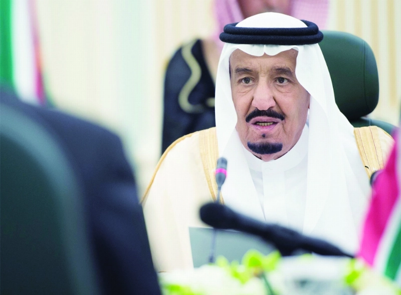 الملك سلمان خلال المباحثات